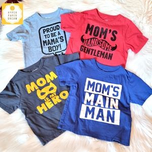 🟡4x$20 - Boy's "Mom" T-shirt Bundle Lot